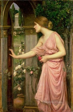 greek Painting - Psyche Entering Cupids Garden Greek John William Waterhouse